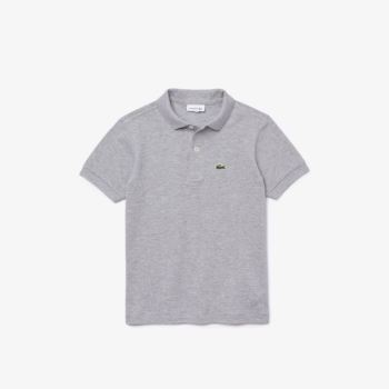 Lacoste Petit Piqué Polo - Polo Dětské Šedé | CZ-RP1mcH